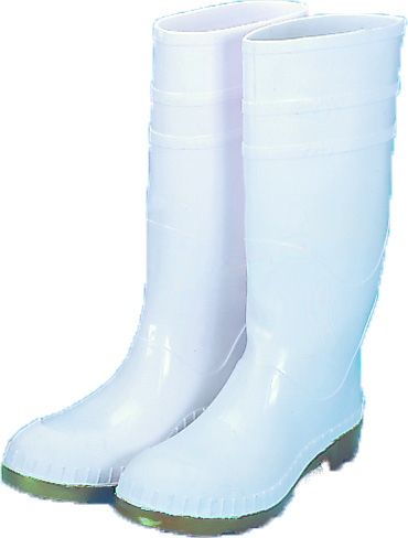 Pvc Boot W9 16 in. PVC Work Boot Over The Sock, White Plain Toe, Size 9