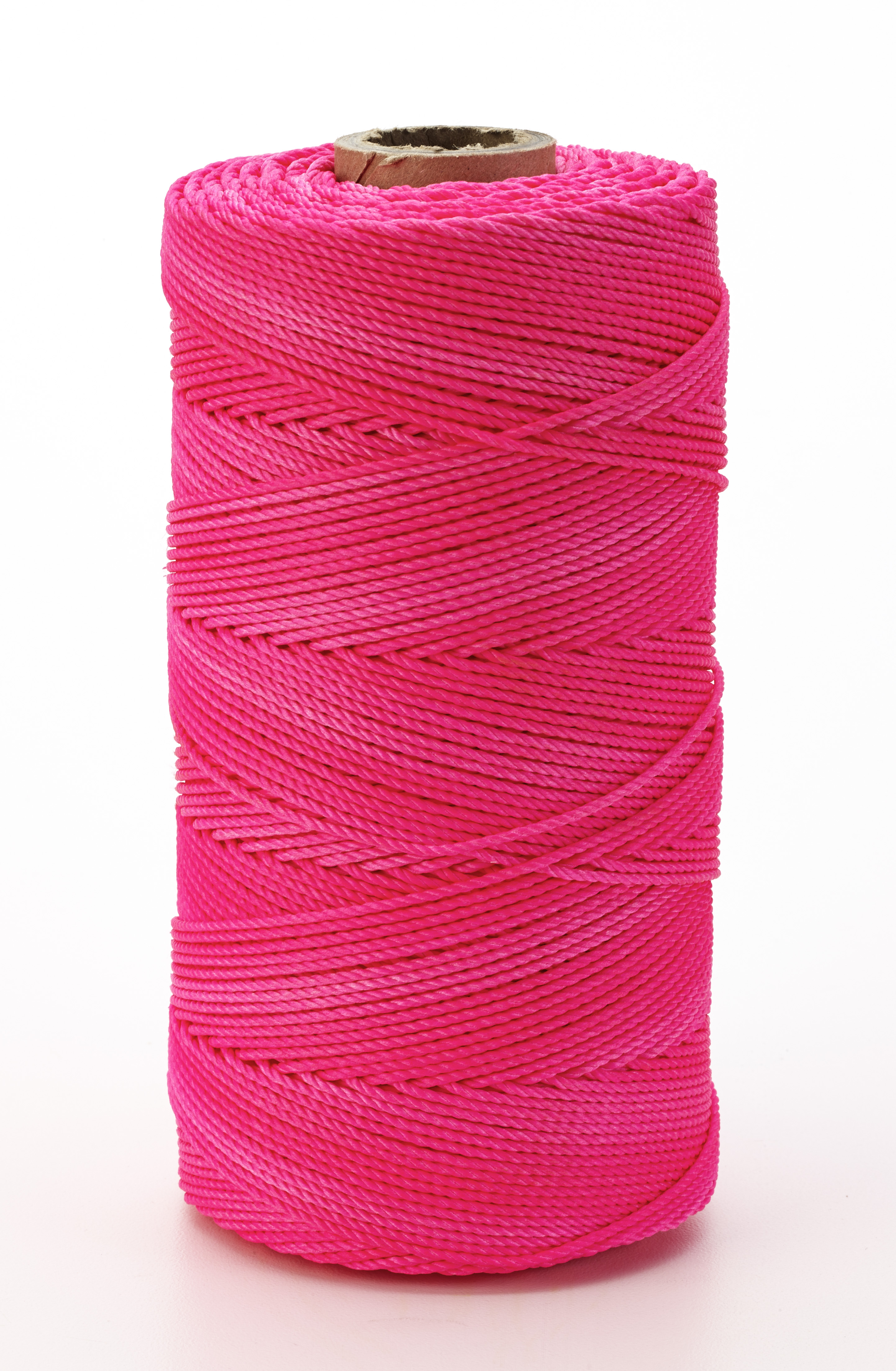 Nylon Mason Twine, 1 lb. Braided, 18 x 1000 ft., Glo Pink (Pack of 4)
