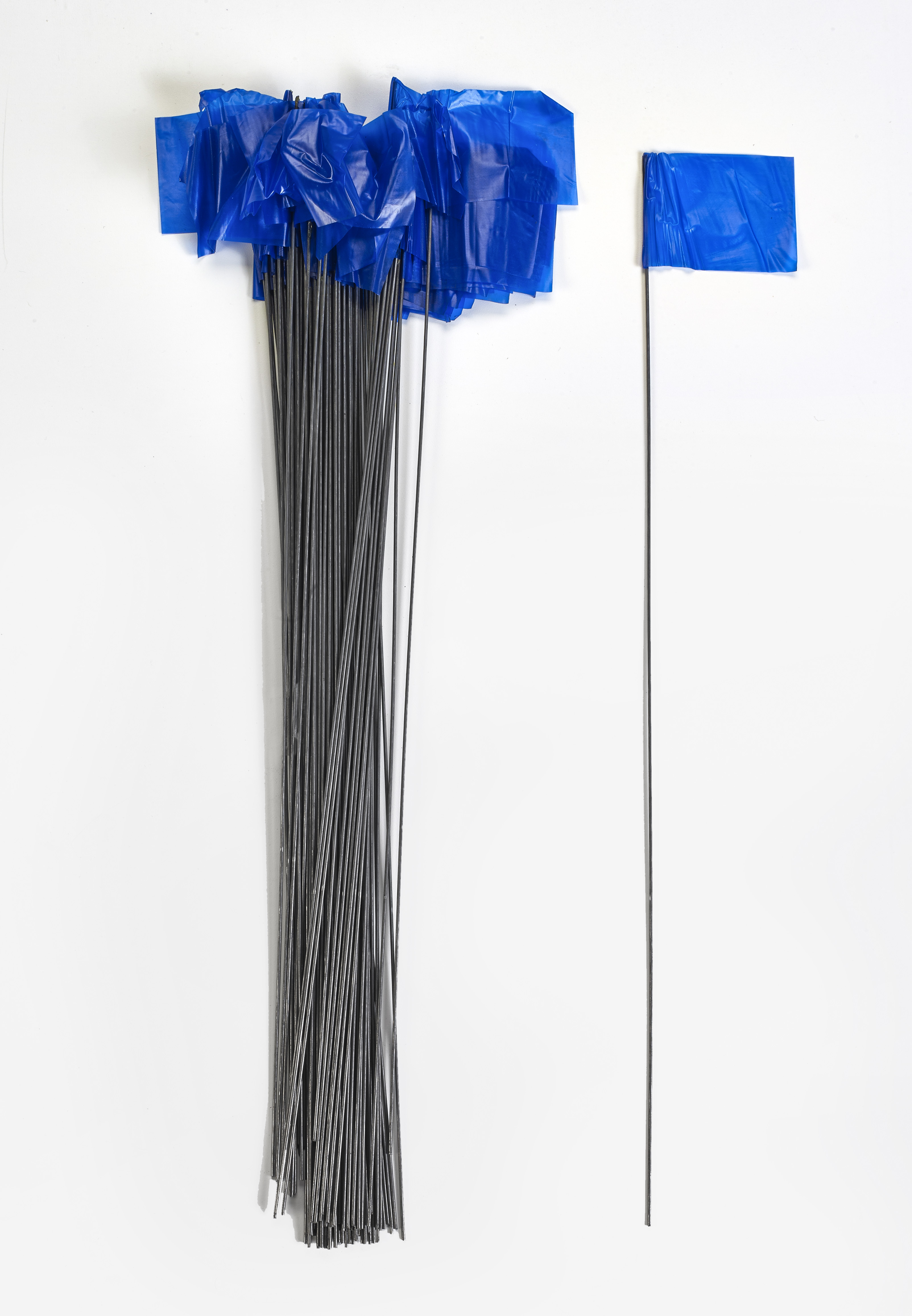 Wire Marking Flags, 2.5"x 3.5"x 21", Blue (Pack of 1000)