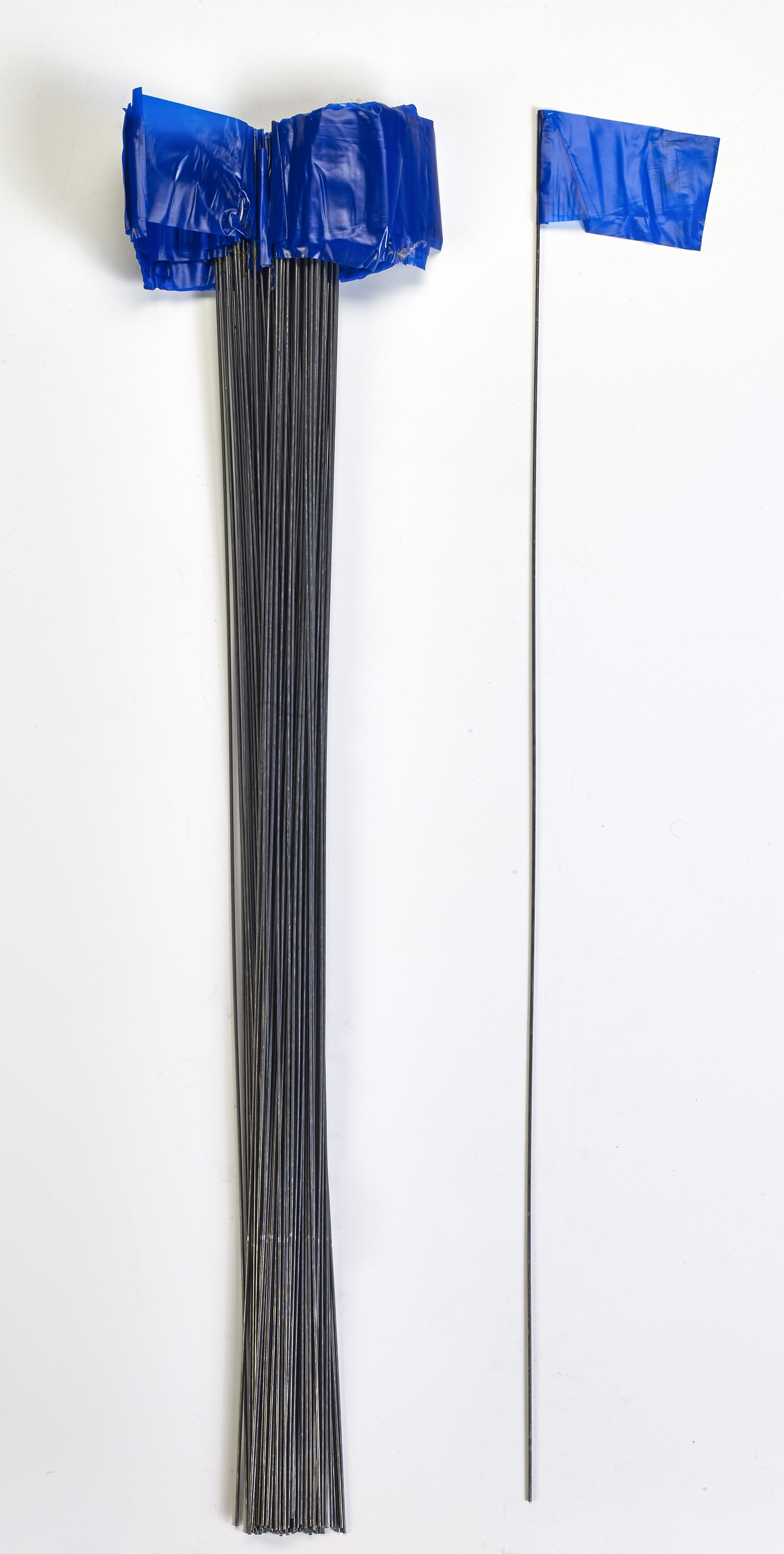 Wire Marking Flags, 2.5"x 3.5"x 30", Blue (Pack of 1000)