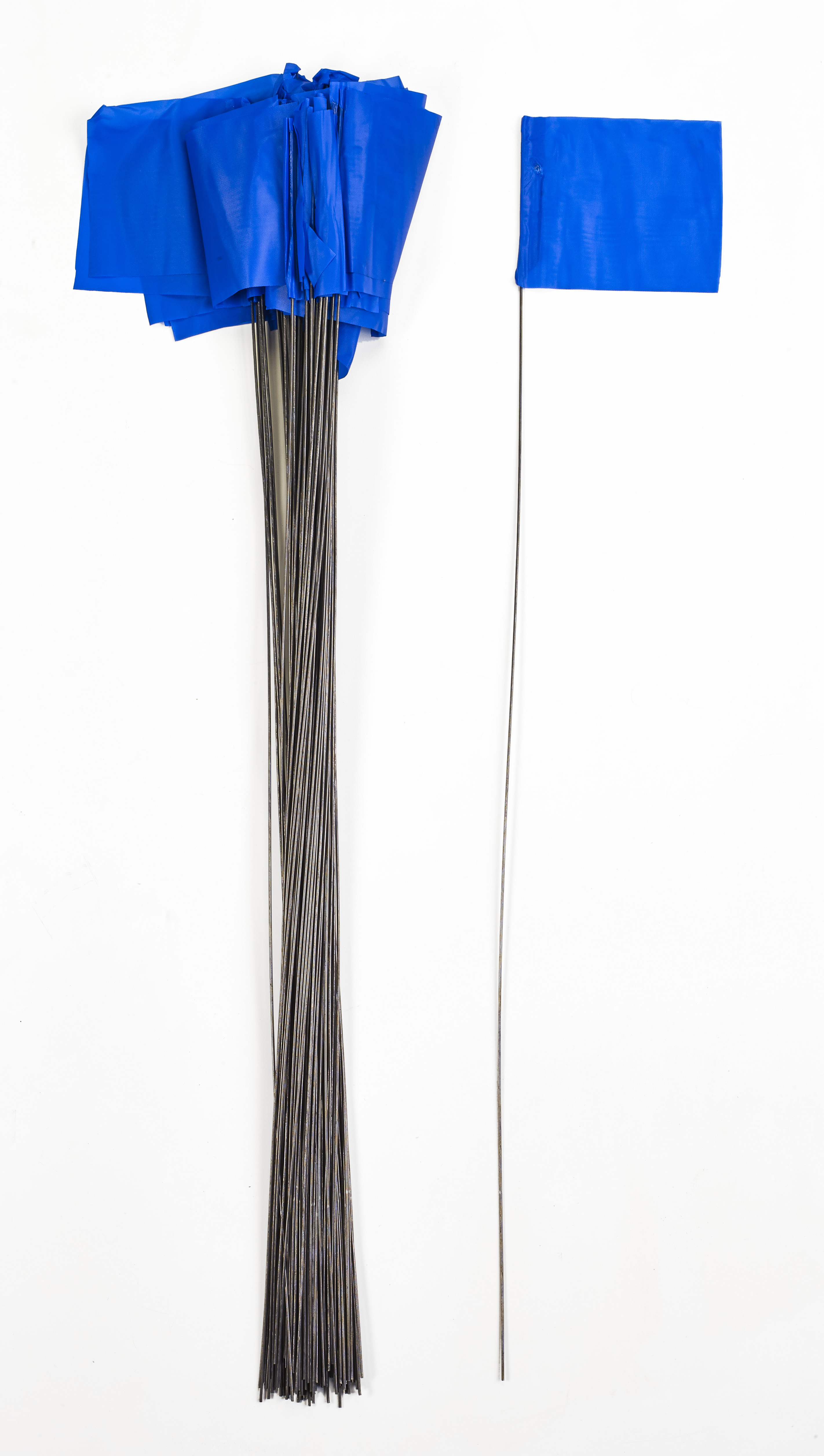 Wire Marking Flags, 4"x 5"x 30", Blue (Pack of 1000)