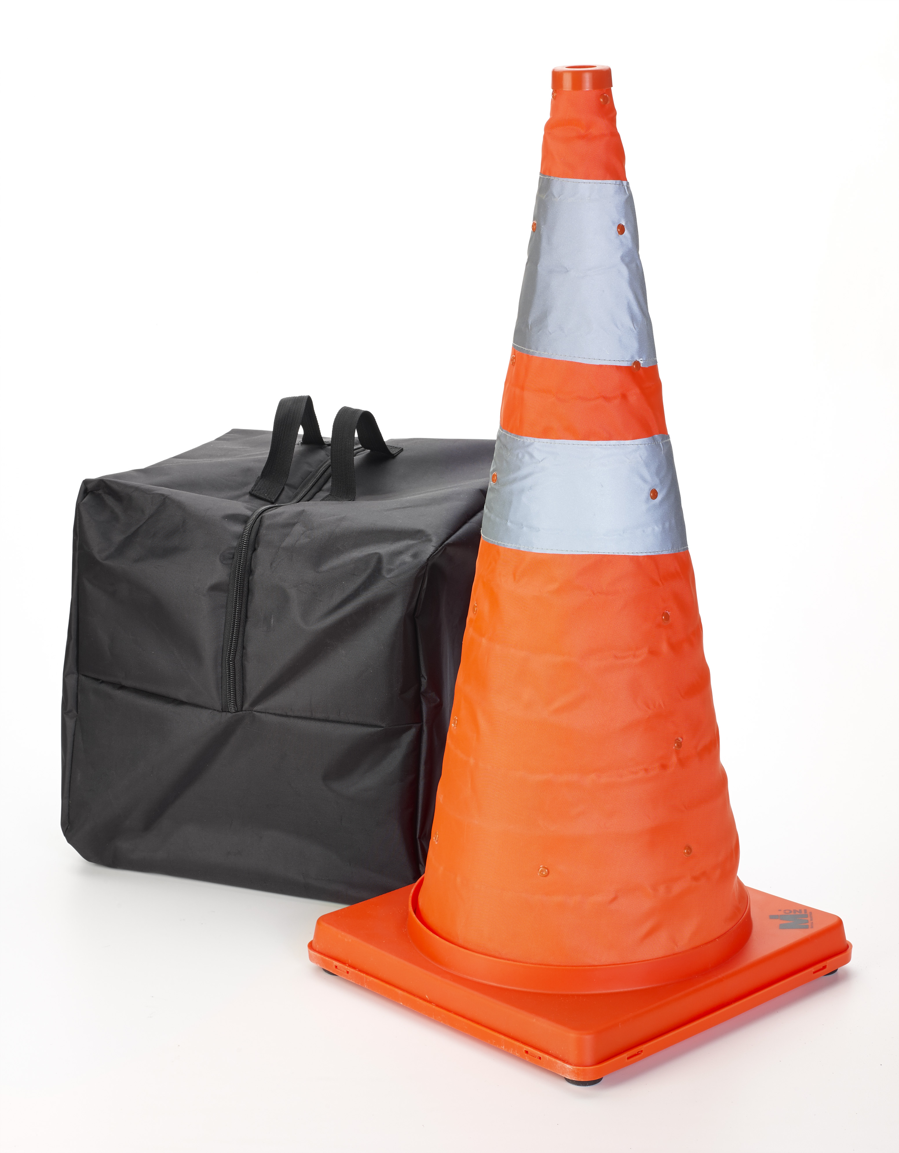 Nylon Collapsible Traffic Cone, 28" Height, Orange 5PK