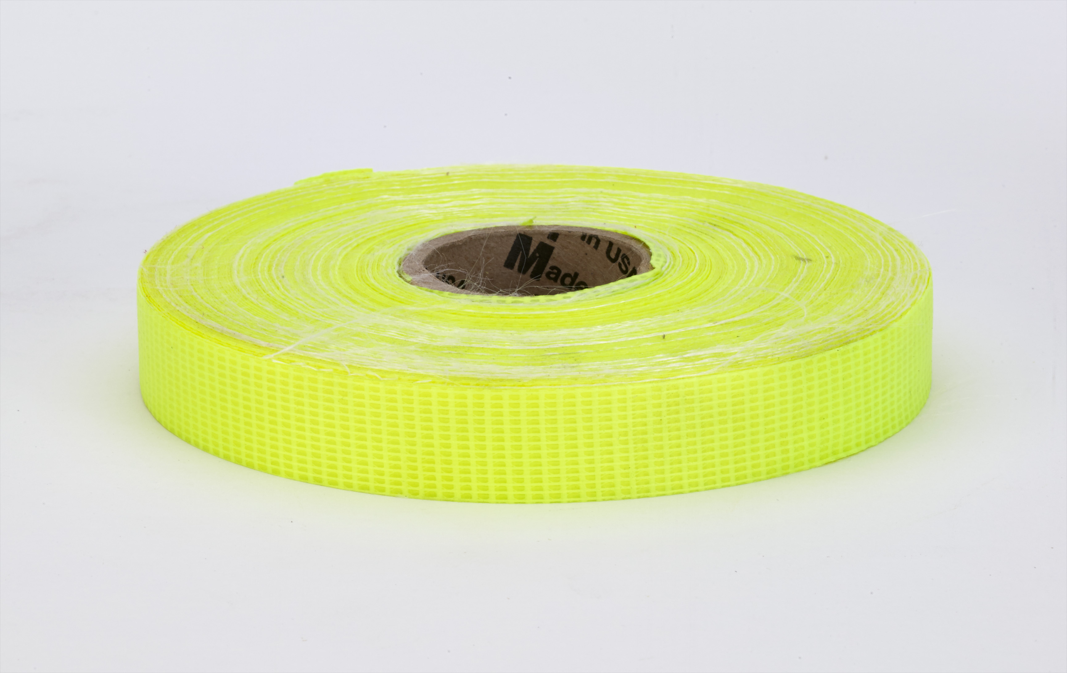 Vinyl Coated Nylon Reinforced Fluorescent Barricade Tape, 3/4" x 50 yd