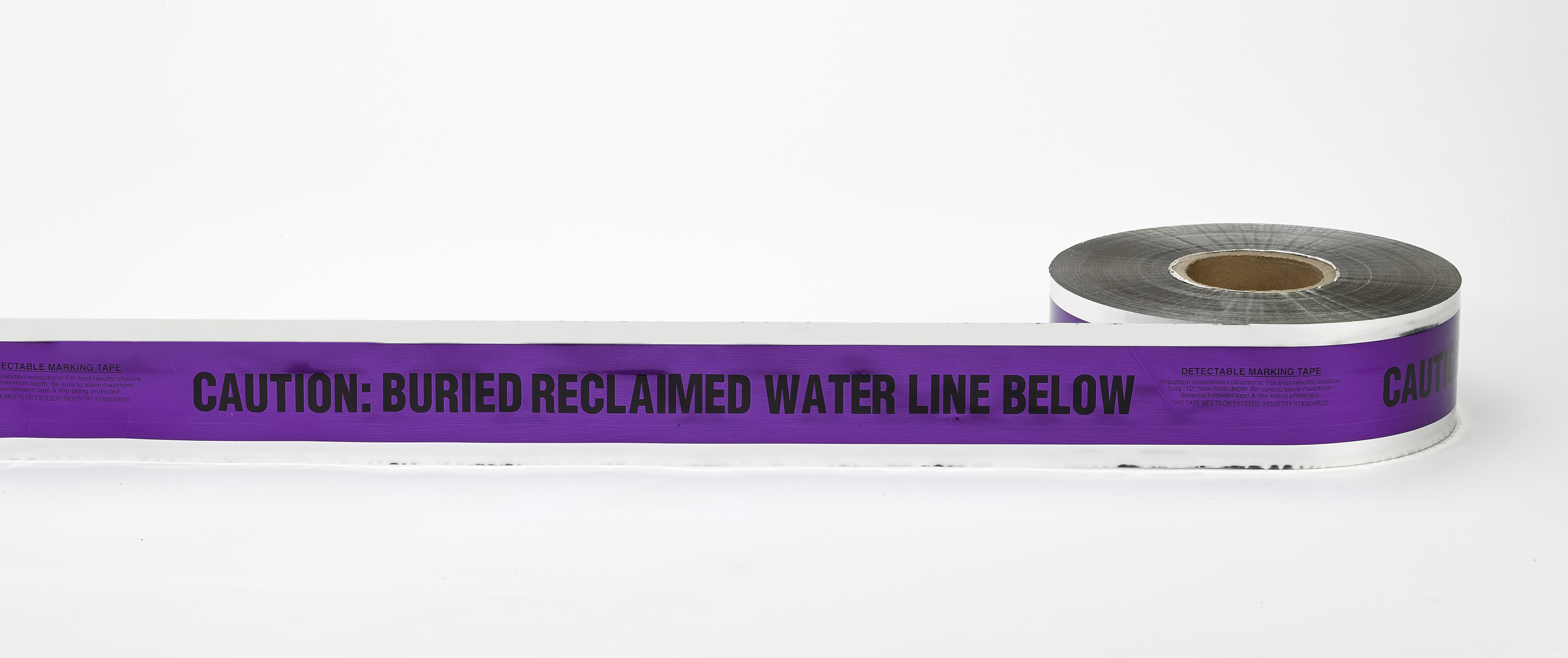 Polyethylene Underground Reclaimed Water Detectable Marking Tape, 1000
