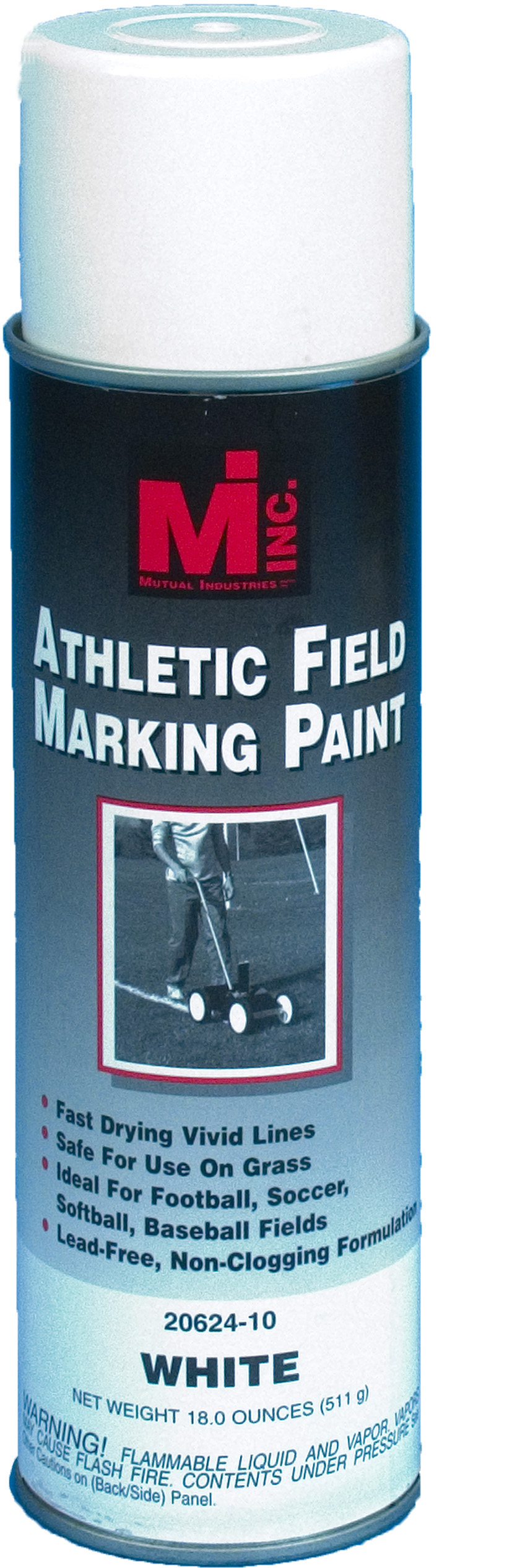 Athletic Field Striping Paint, White, 20 oz.