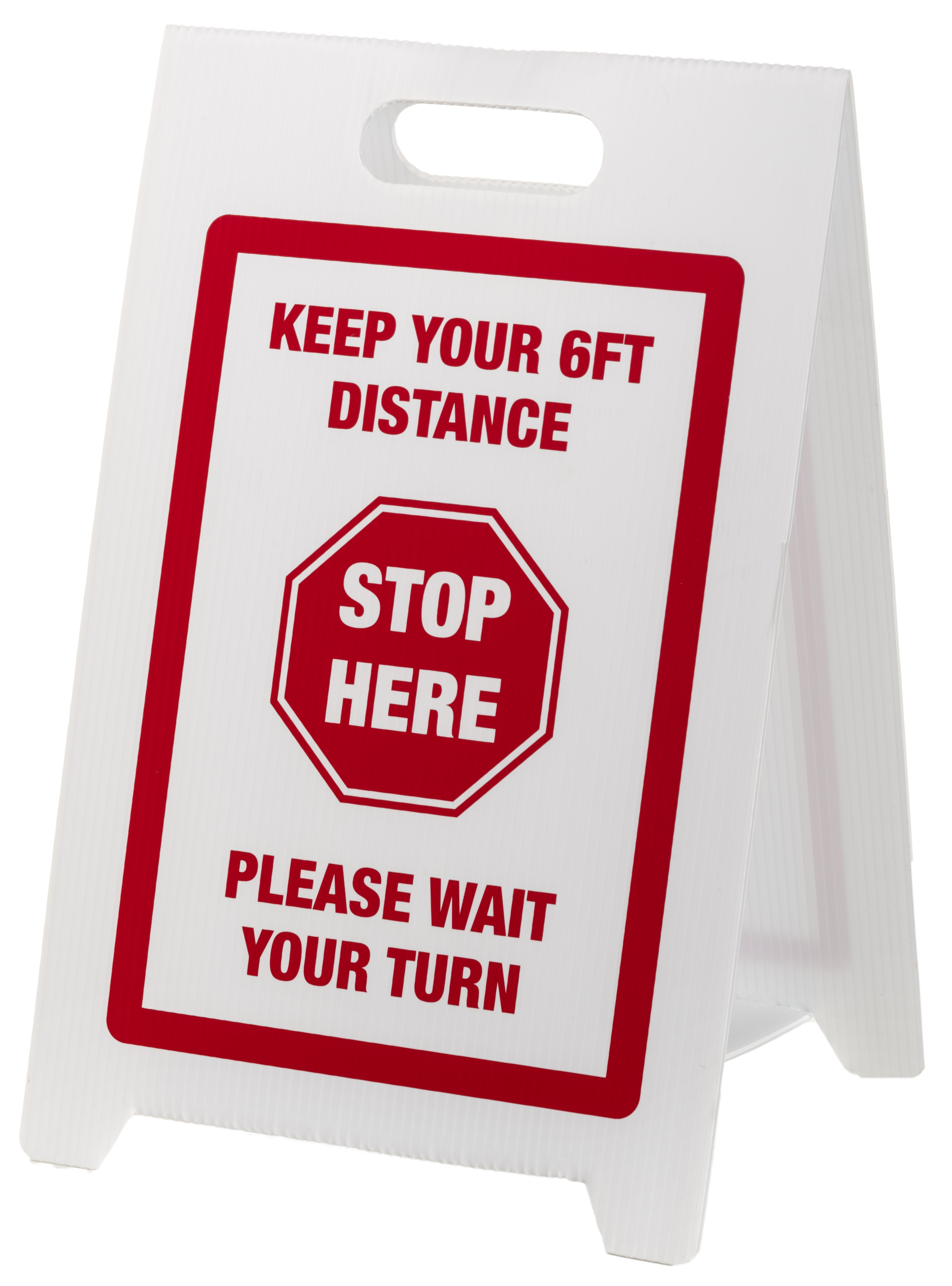 Social Distancing Floor Signs - KEEP YOUR 6FT DISTANCE - STOP HERE ...