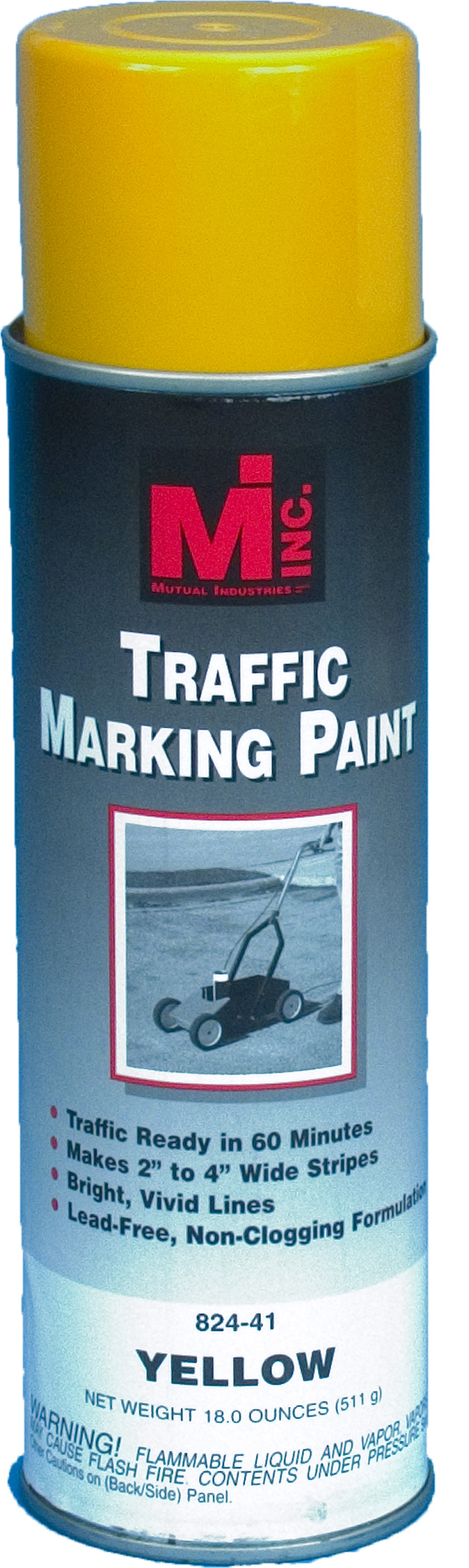 Traffic Striping Paint, Yellow, 20 oz.12/cs