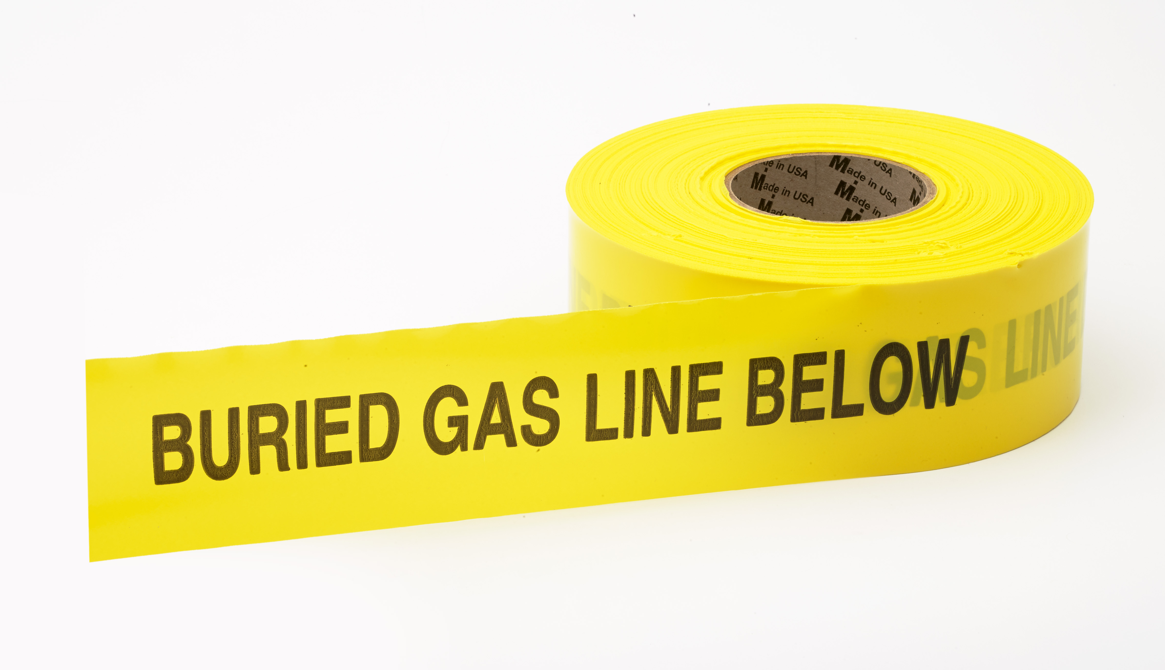 Polyethylene Non Detectable Underground Gas Line Marking Tape, 4.5 mil