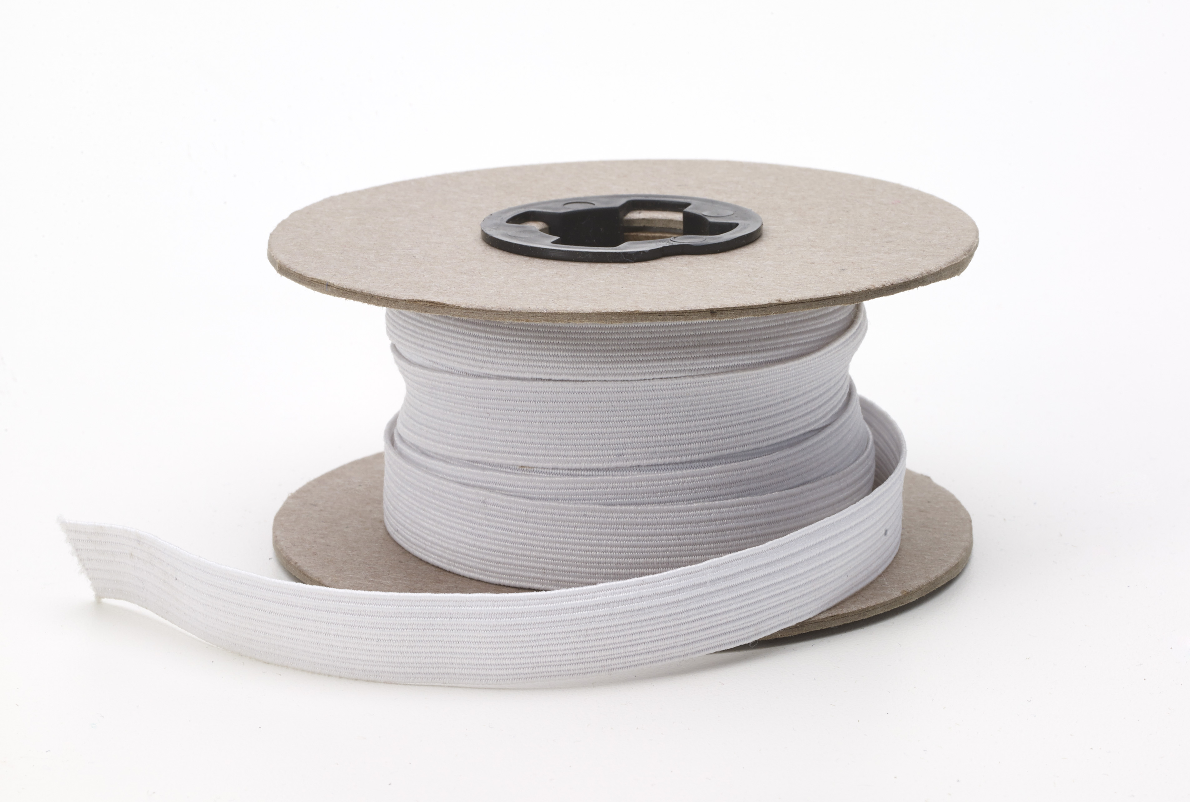 Polyester Braided Elastic. 5mm (1/5 inch) x 100m Black. main image 1