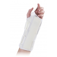 10-22121-UN-2, 8 in Universal Wrist Splint - Left -White, Mega Safety Mart