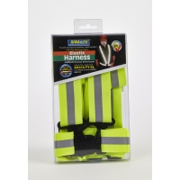Reflective Elastic Adjustable Harness/Suspender, 50 in. Length x 1-1/2 in. Width, Lime