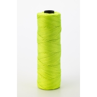 Nylon Mason Twine, 1/4 lb. Twisted, 18 x 275 ft., Glo Lime (Pack of 6)