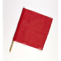 14966-79-18, Cloth Signal Traffic Warning Flag, Red, 18 in. x 18 in. x 24 in. (Pack of 10), Mega Safety Mart