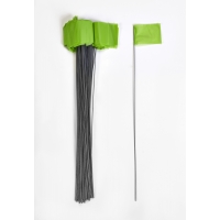 15901-139-21, Wire Marking Flags, 2.5x 3.5x 21, Glow Lime (Pack of 1000), Mega Safety Mart