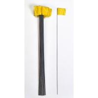Wire Marking Flags, 2.5'x 3.5'x 21', Yellow (Pack of 1000)