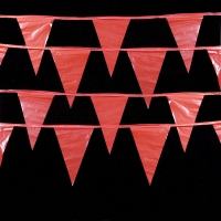 15991-79-0, 100 RED PENNANT FLAGS SUPER, Mega Safety Mart