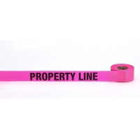 16003-2175-150, Flagging Tape Printed Property Line, 1-1/2 x 50 YDS (Pack of 9), Mega Safety Mart