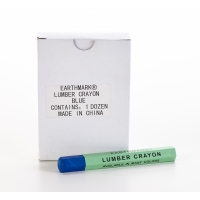 Lumber Marking Crayons, Water Resistant, 4 1/2' x 1/2', Blue (Pack of 12)