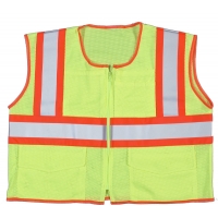 16468, ANSI Lime Mesh Class 2 Vest, MutualIndustries