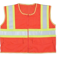 16469, ANSI Orange Mesh Class 2 Vest, MutualIndustries