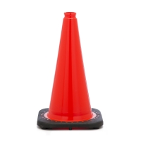 Traffic Cone with 3 lbs Plain Finish, 18' Height, Orange