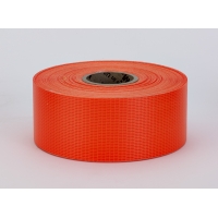 Vinyl Coated Nylon Reinforced Fluorescent Barricade Tape, 2' x 50 yd., Glo Orange (Pack of 10)