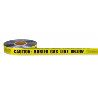 17774-41-2000, Polyethylene Underground Gas Line Detectable Marking Tape 1000' Length x 2 Width, Yellow, Mega Safety Mart