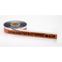 17774-45-3000, Polyethylene Underground Tele/Fiberoptic Detectable Marking Tape, 1000' Length x 3 Width, Orange, Mega Safety Mart