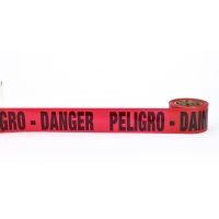 17779-52-0300, Peligro Danger Barricade Tape, 3 x 300', Red, Mega Safety Mart