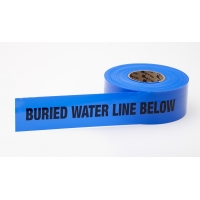 Polyethylene Non Detectable Underground Water Line Marking Tape, 4.5 mil Thickness, 1000' Length x 3' Width, Blue