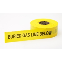 17783-41-3000, Polyethylene Non Detectable Underground Gas Line Marking Tape, 4.5 mil Thickness, 1000' Length x 3 Width, Yellow, Mega Safety Mart