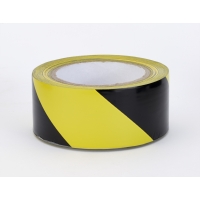 Polypropylene Laminated 'Super Tuff' Hazard Stripe Tape, 2' x 18 yd., Yellow/Black Stripe (Pack of 4)