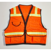 20035-0-105, ANSI Class 2 Non Durable Flame Retardant Vest, Mesh, Orange -2XLarge, Mega Safety Mart