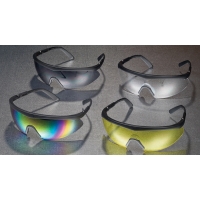 50064, Shark Glasses, Black Frame, Clear Lens (Pack of 12), Mega Safety Mart