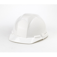 Polyethylene 4-Point Ratchet Suspension Hard Hat, White