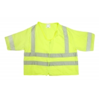 ANSI Class 3 Durable Flame Retardant Vest, Solid, Lime, Large