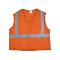 89800-0-103, ANSI Class 2 Durable Flame Retardant Vest, Solid, Orange, Large, Mega Safety Mart