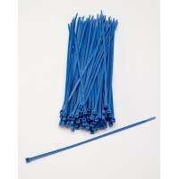 Multi-Purpose Locking Ties, 11 in., Neon Blue (Pack of 100)
