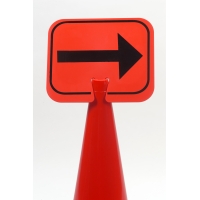 Cone Sign, Right Arrow