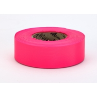 M17777-175-1875, PVC TUNDRA Flagging Tape, 5 mil, 1-3/16 x 50 yd., Glo Pink (Pack of 12), Mega Safety Mart
