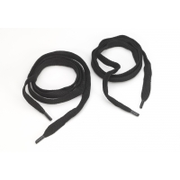 M8900-9999-54F, Flat cord 5/8 in tipped laces, 54 in lengths, Black, Mega Safety Mart