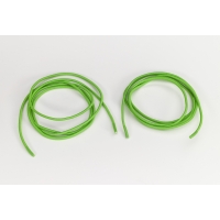 Shock cord 5/8 in tipped laces, 48 in lengths, Neon green