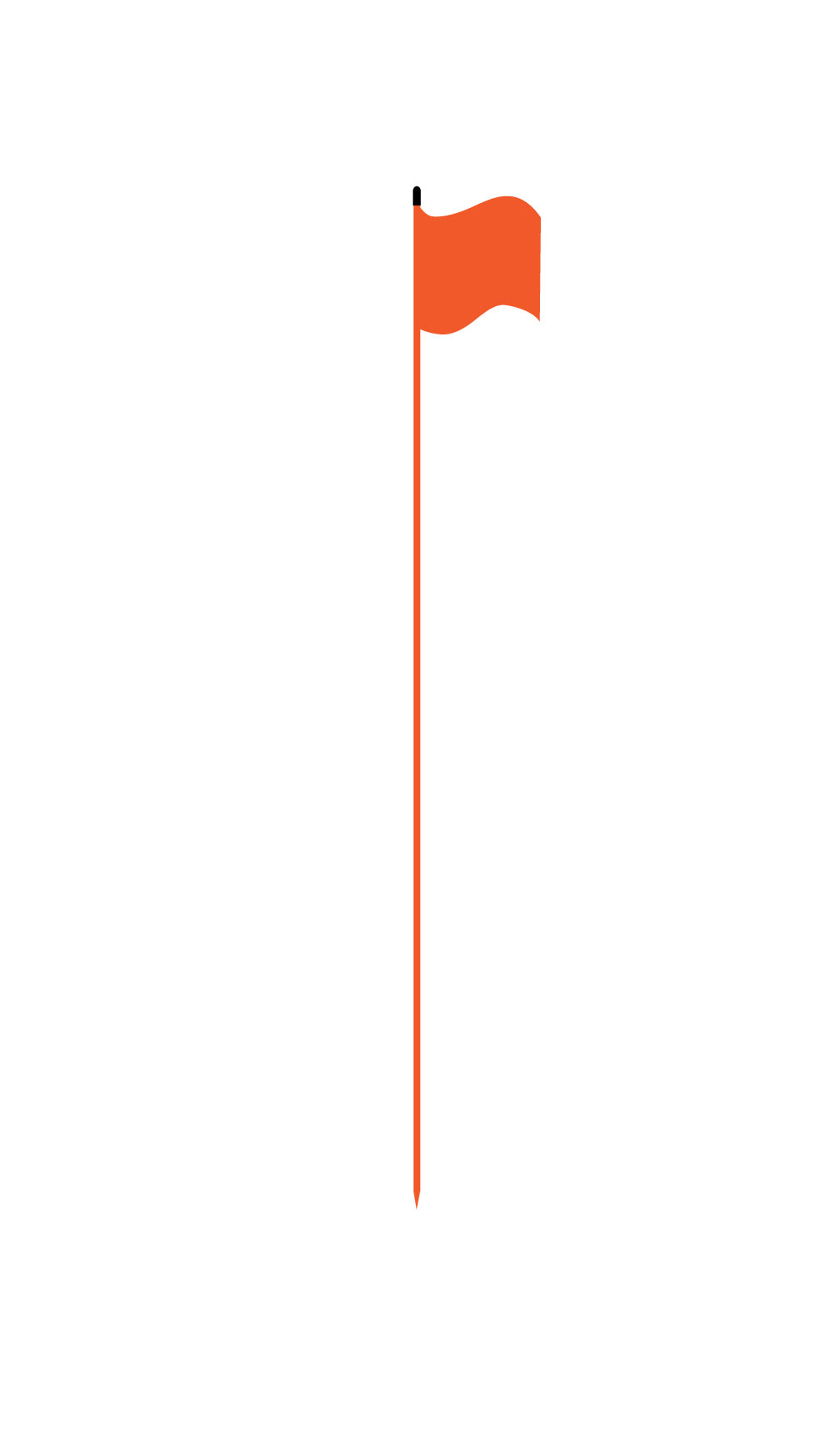 14657-0-1, SNOW POLE W/FLAG, Mutual Industries
