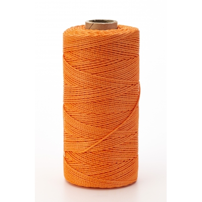 Nylon Mason Twine, 1/2 lb. Braided, 18 x 500 ft., Glo Orange (Pack of 6)