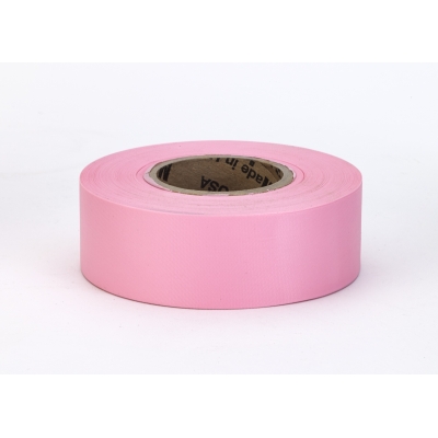 Flagging Tape, Ultra Standard, Pink (Pack of 12)