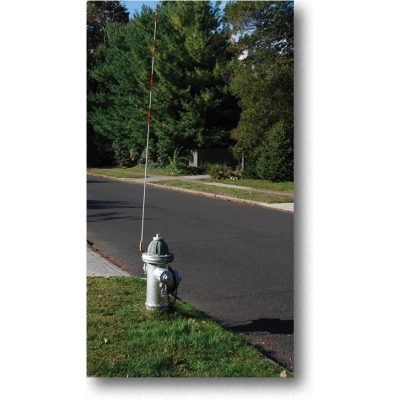 17707, Fiberglass Snow Fire Hydrant Marker, 3/8 in. Diameter x 7 ft. Length, Mega Safety Mart