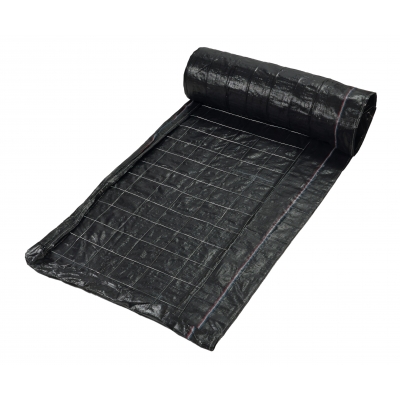 1776-45-3614, Wire Backed Silt Fence, 100 ft Length x 48 in Width fabric with 36 in wire mesh, Black, Mutual Industries