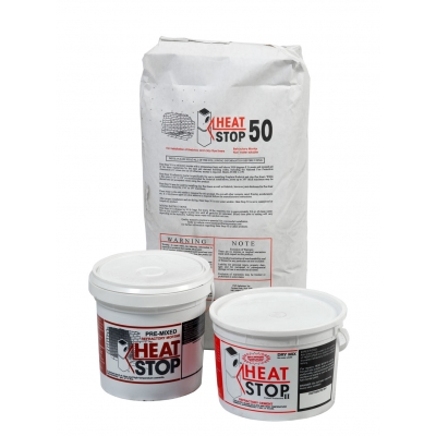 Heat-Stop 50 High Temperature Refractory Mortar, 50-Pound Bag