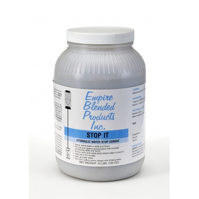 7010-0-0, Stop-It Hydraulic Water stop cement 10 lb Pail, Mutual Industries