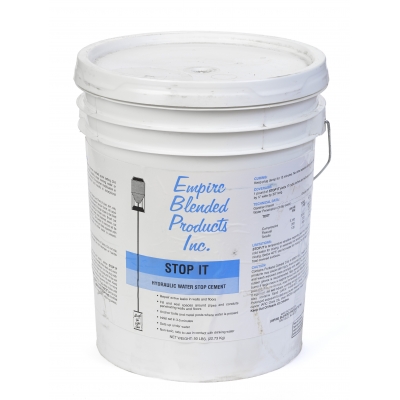 7011-0-0, Stop-It Hydraulic Water stop cement 50 lb pail, Mutual Industries